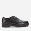 Walk London Men's Sean Leather Derby Shoes - Black