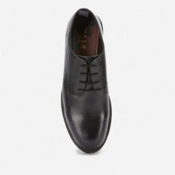 Walk London Men's Sean Leather Derby Shoes - Black -Vans Shoes Shop 13124536 6704898523745029
