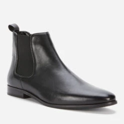Walk London Men's Alfie Leather Chelsea Boots - Black 5 Walk London Men's Alfie Leather Chelsea Boots - Black -Vans Shoes Shop 13124572 8954898524993905