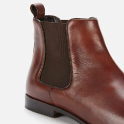 Walk London Men's Alfie Leather Chelsea Boots - Brown -Vans Shoes Shop 13124578 5374898525358171