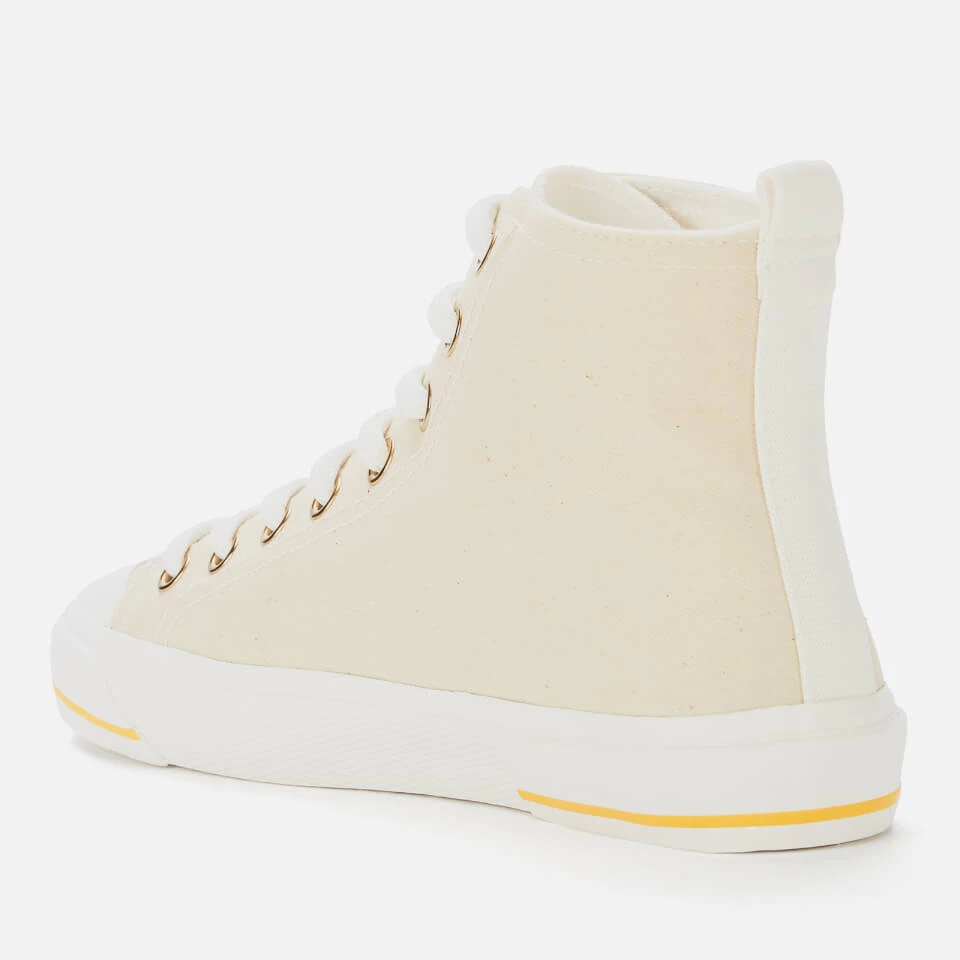 See By Chloé Women's Aryana Canvas Hi-Top Trainers - Beige 2 See By Chloé Women's Aryana Canvas Hi-Top Trainers - Beige - Image 2
