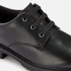 Clarks Dempster Lace Youth School Shoes - Black Leather 7 Clarks Dempster Lace Youth School Shoes - Black Leather -Vans Shoes Shop 13131198 1144902148843014
