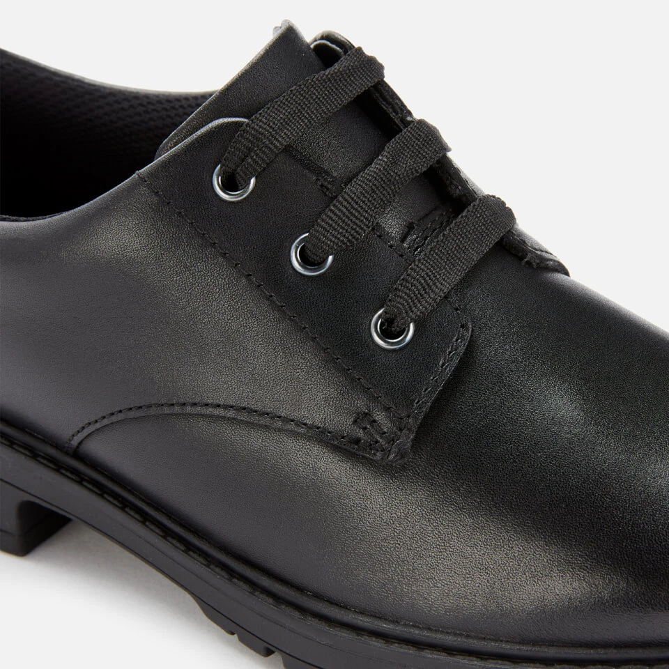 Clarks Dempster Lace Youth School Shoes - Black Leather 4 Clarks Dempster Lace Youth School Shoes - Black Leather - Image 4