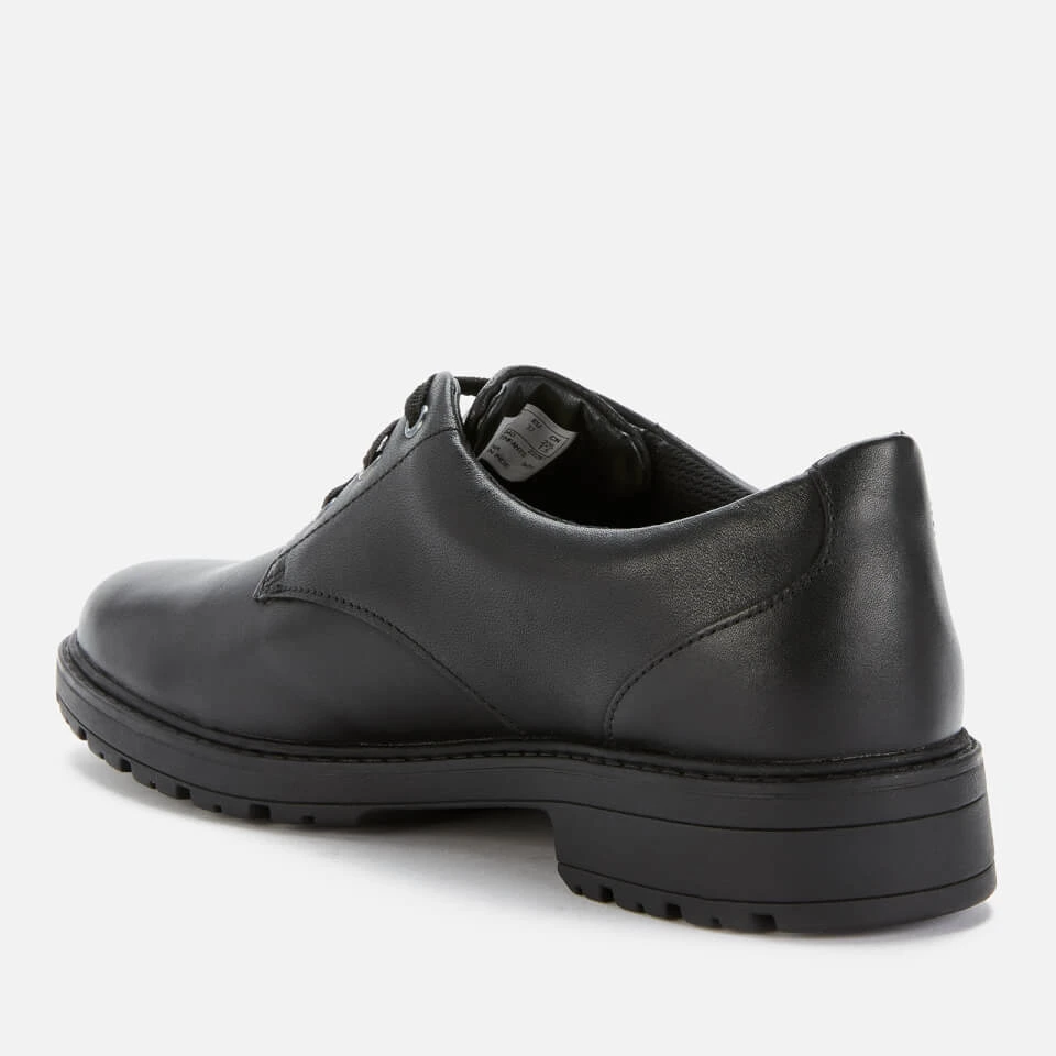Clarks Dempster Lace Youth School Shoes - Black Leather 2 Clarks Dempster Lace Youth School Shoes - Black Leather - Image 2