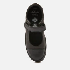 Clarks Flare Shine Kids' School Shoes - Black Leather -Vans Shoes Shop 13131229 1204883742936600