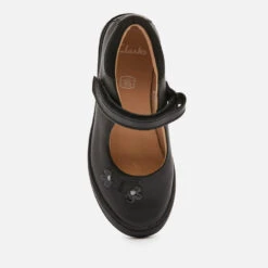 Clarks Scooter Jump Kids' School Shoes - Black Leather -Vans Shoes Shop 13131294 5644883744206719