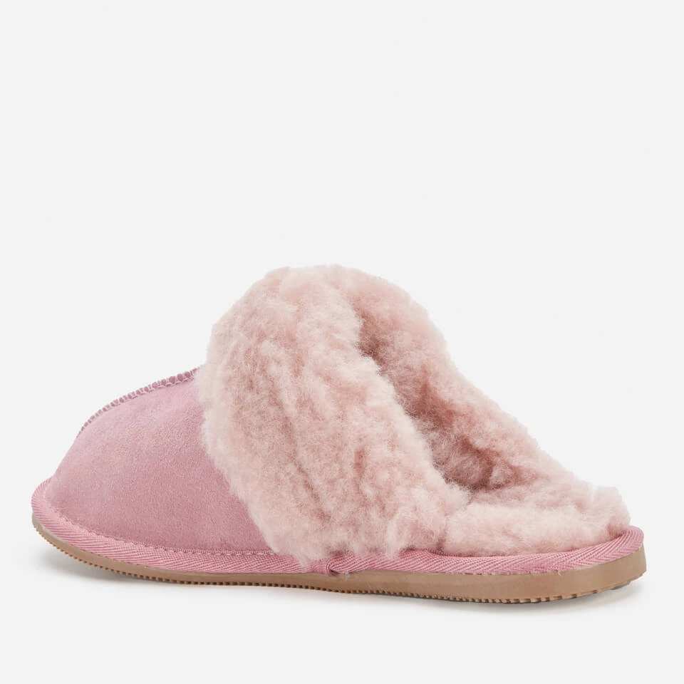 Clarks Women's Warm Lux Suede Mule Slippers - Rose 2 Clarks Women's Warm Lux Suede Mule Slippers - Rose - Image 2