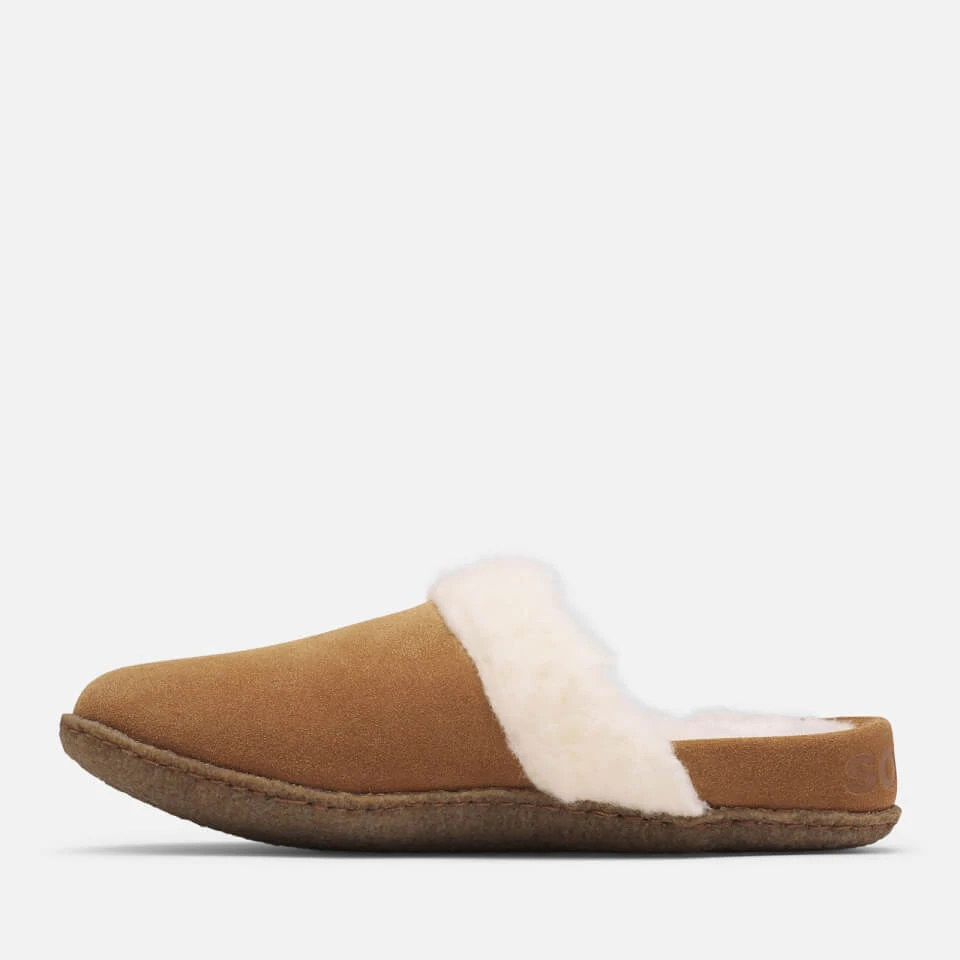 Sorel Women's Nakisk A Slide Ii Suede Slippers - Camel Brown 2 Sorel Women's Nakisk A Slide Ii Suede Slippers - Camel Brown - Image 2