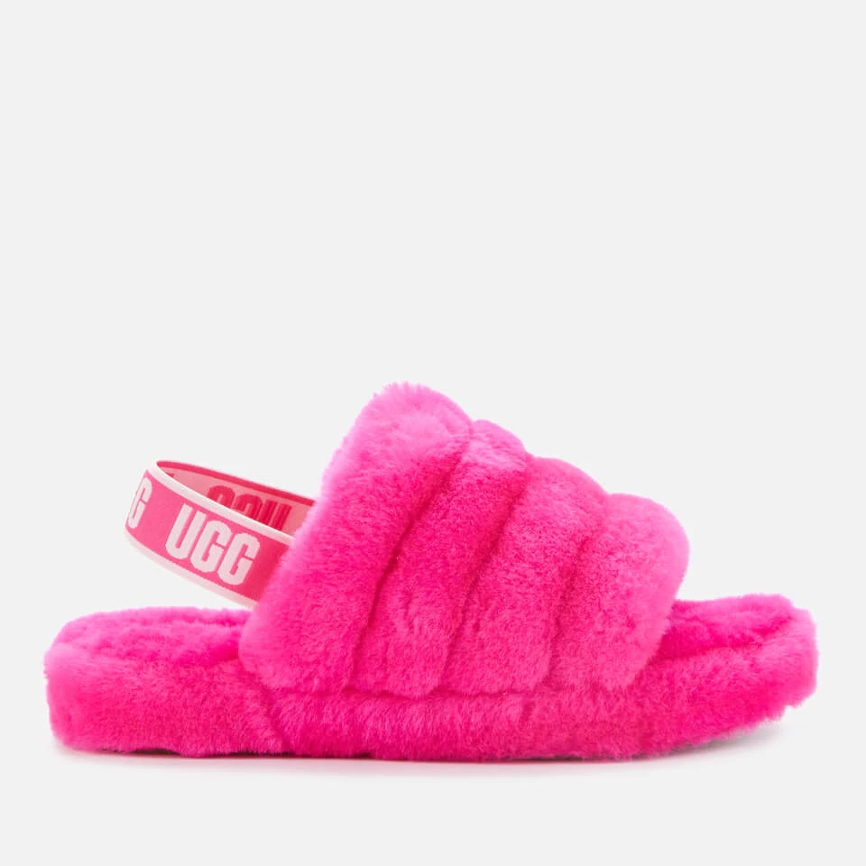 UGG Kids' Fluff Yeah Slide Slippers - Rock Rose 1 UGG Kids' Fluff Yeah Slide Slippers - Rock Rose