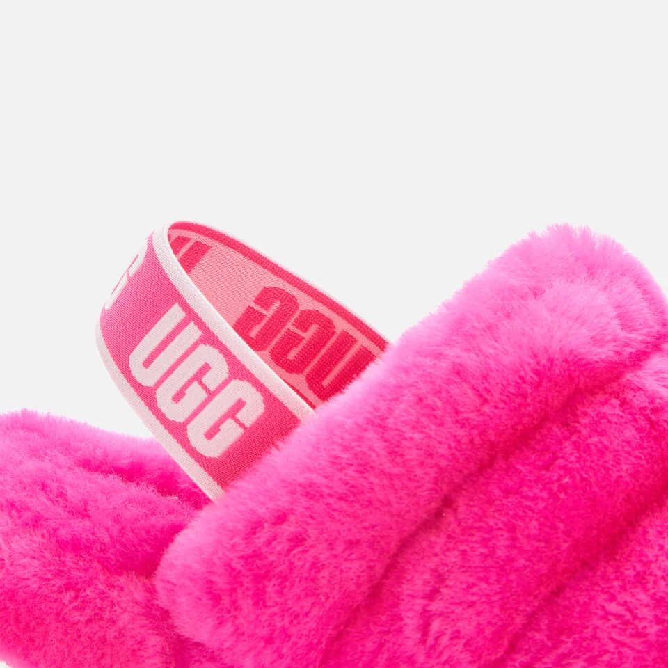 UGG Kids' Fluff Yeah Slide Slippers - Rock Rose 4 UGG Kids' Fluff Yeah Slide Slippers - Rock Rose - Image 4