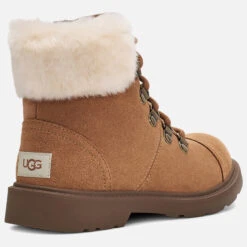UGG Kids' Azell Hiker All Weather Boots - Chestnut -Vans Shoes Shop 13149840 3514908296506782