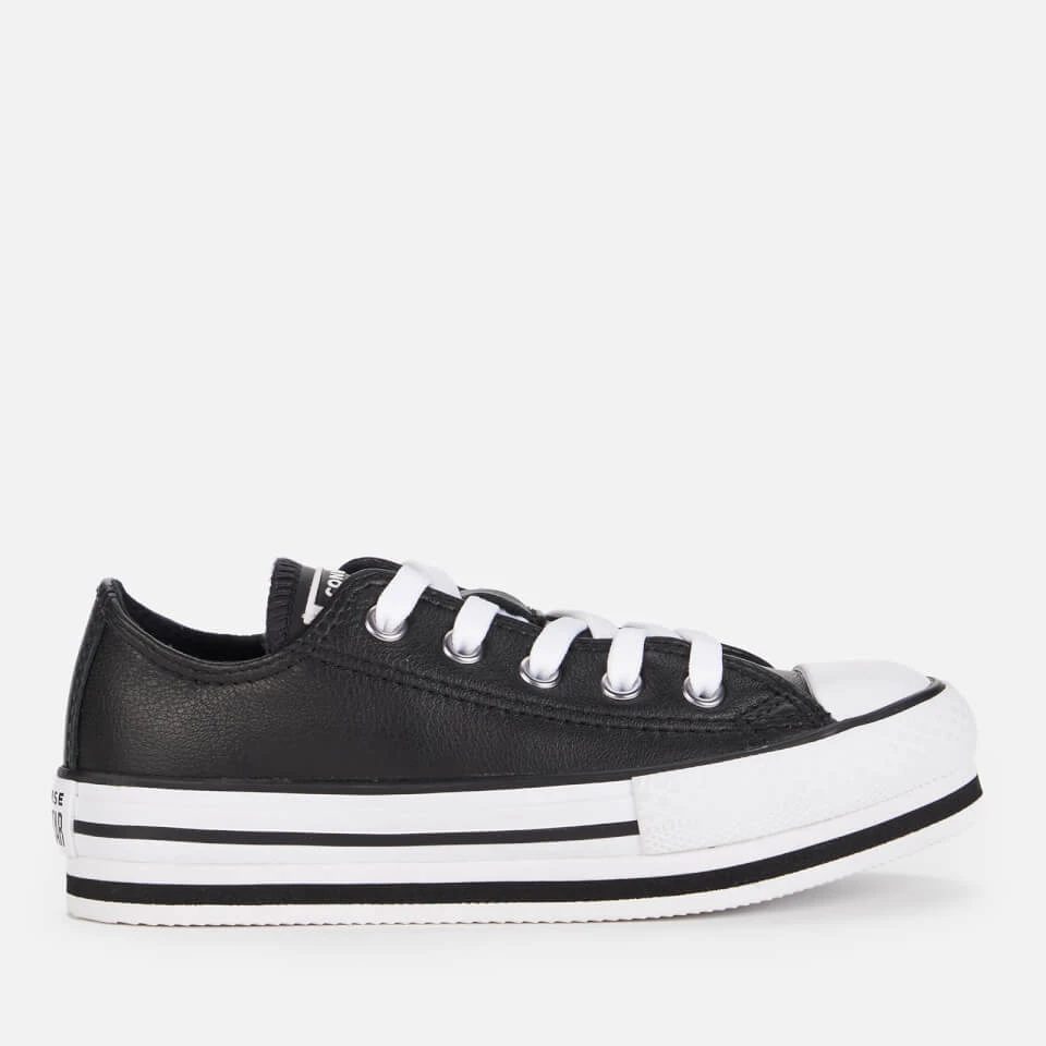 Converse Kids' Chuck Taylor All Star Eva Lift Ox Trainers - Black 1 Converse Kids' Chuck Taylor All Star Eva Lift Ox Trainers - Black