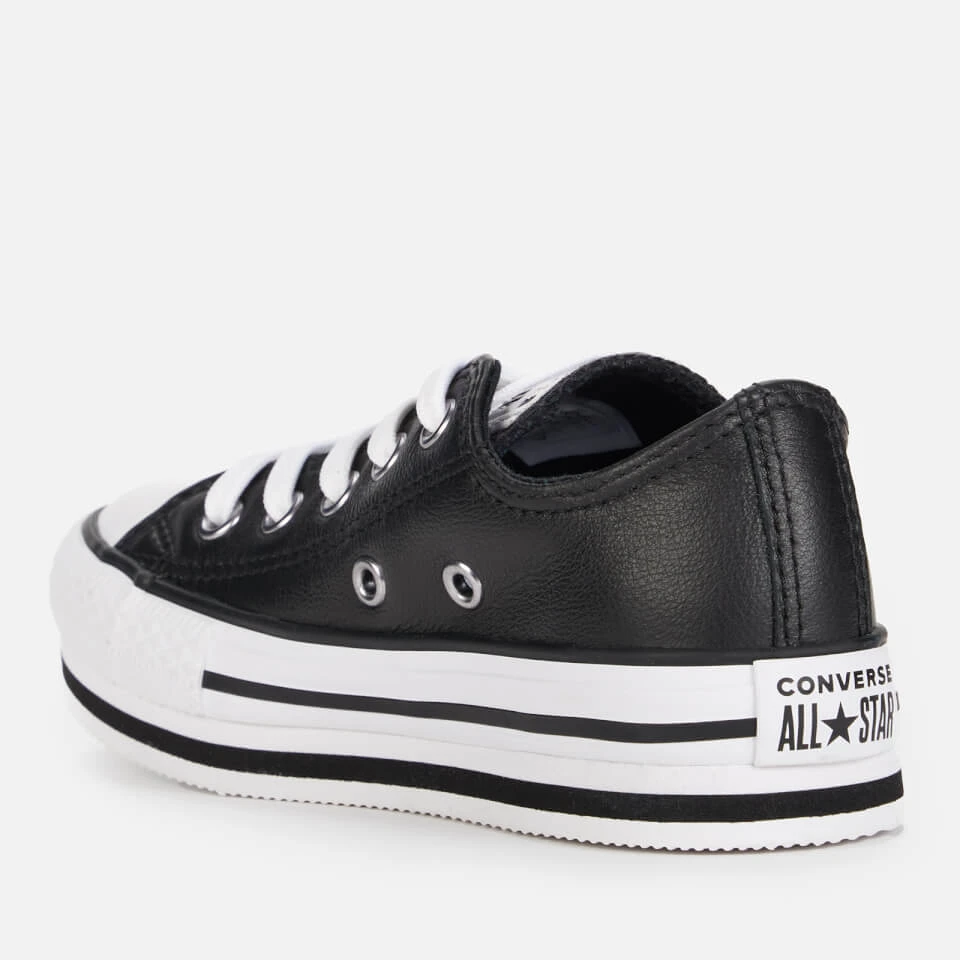 Converse Kids' Chuck Taylor All Star Eva Lift Ox Trainers - Black 2 Converse Kids' Chuck Taylor All Star Eva Lift Ox Trainers - Black - Image 2