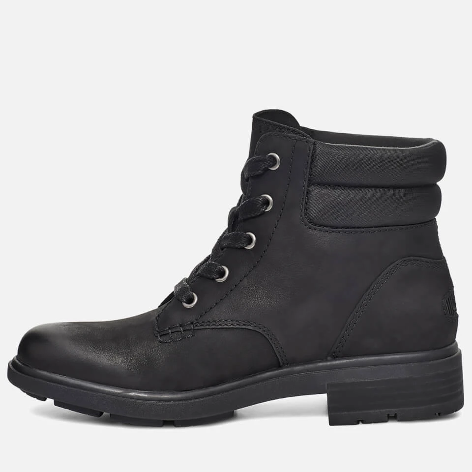 UGG Women's Harrison Lace Waterproof Leather Lace Up Boots - Black 2 UGG Women's Harrison Lace Waterproof Leather Lace Up Boots - Black - Image 2