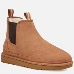 UGG Men's Neumel Suede Chelsea Boots - Chestnut -Vans Shoes Shop 13152426 7934913496772449