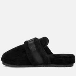UGG Men's Fluff It Slippers - Black -Vans Shoes Shop 13152449 1434978540958484