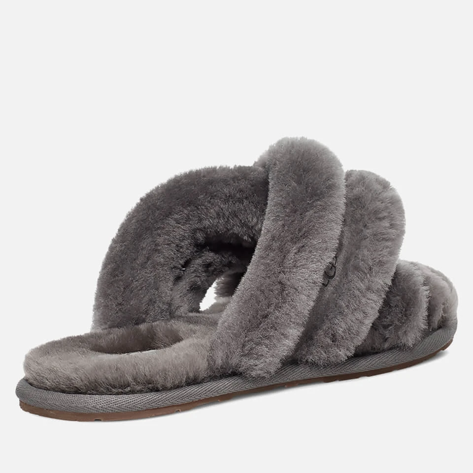 UGG Women's Scuffita Sheepskin Slide Slippers - Charcoal 4 UGG Women's Scuffita Sheepskin Slide Slippers - Charcoal - Image 4