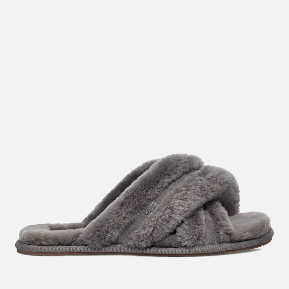 UGG Women's Scuffita Sheepskin Slide Slippers - Charcoal 1 UGG Women's Scuffita Sheepskin Slide Slippers - Charcoal