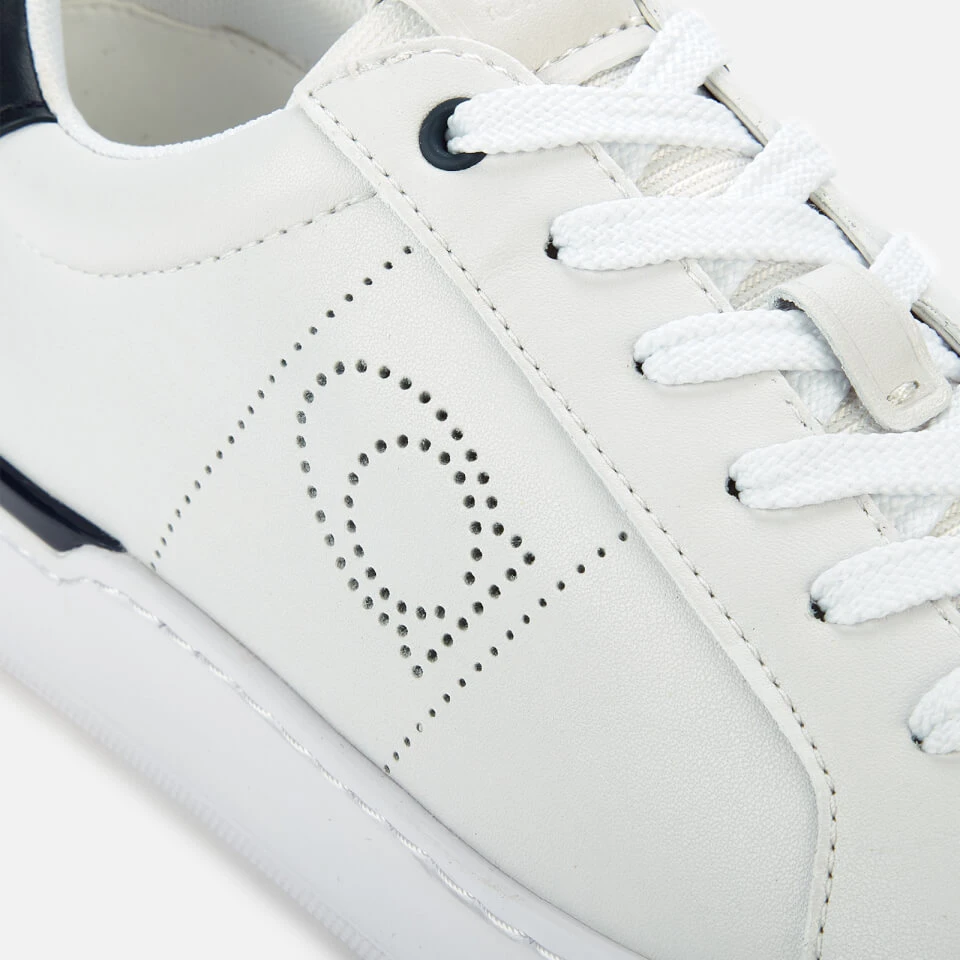 Coach Women's Lowline Leather Cupsole Trainers - Optic White/Midnight Navy 4 Coach Women's Lowline Leather Cupsole Trainers - Optic White/Midnight Navy - Image 4