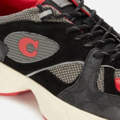 Coach Men's Tech Running Style Trainers - Black Multi -Vans Shoes Shop 13167855 1864900052864271