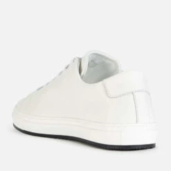 Valentino Women's Leather Cupsole Trainers - White/Black -Vans Shoes Shop 13175330 4704957083887985