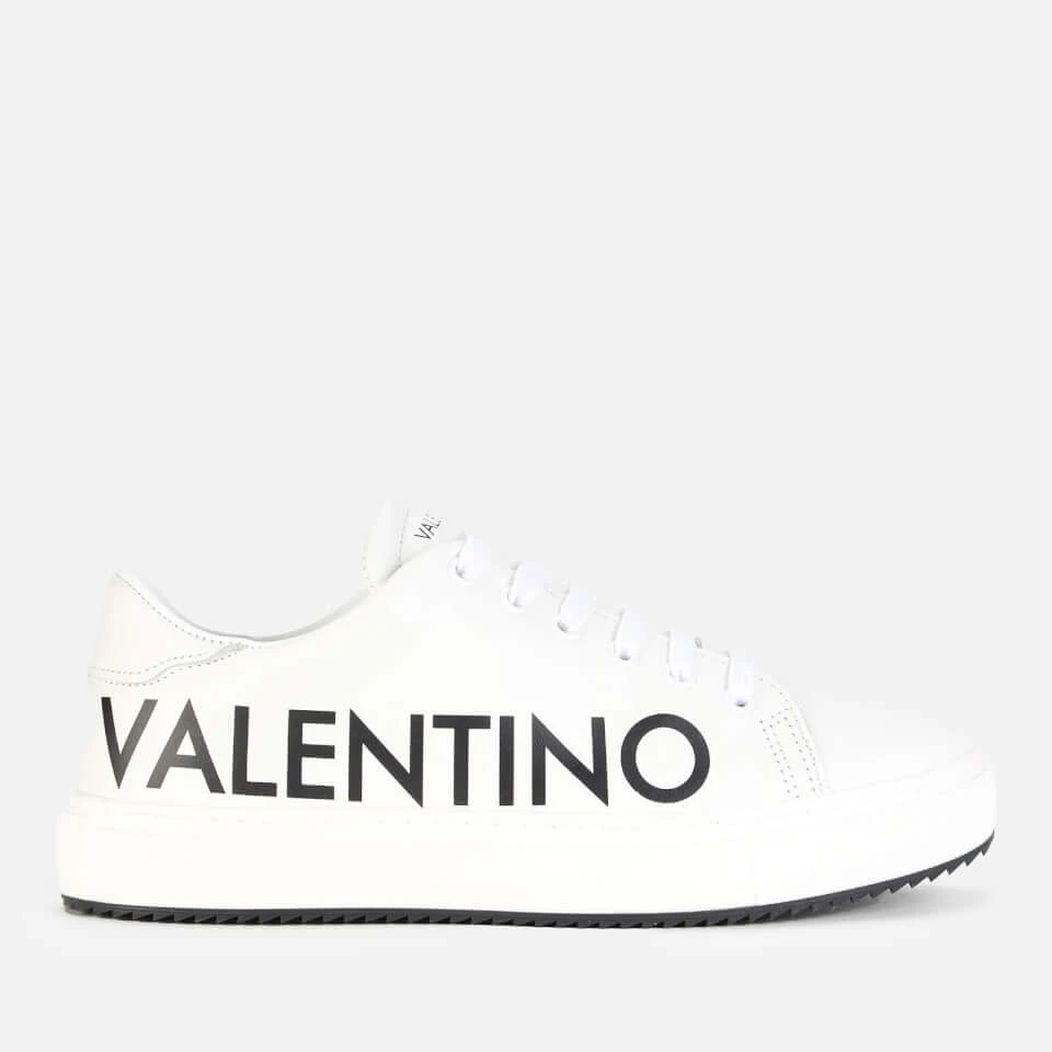 Valentino Men's Leather Cupsole Trainers - White/Black 1 Valentino Men's Leather Cupsole Trainers - White/Black