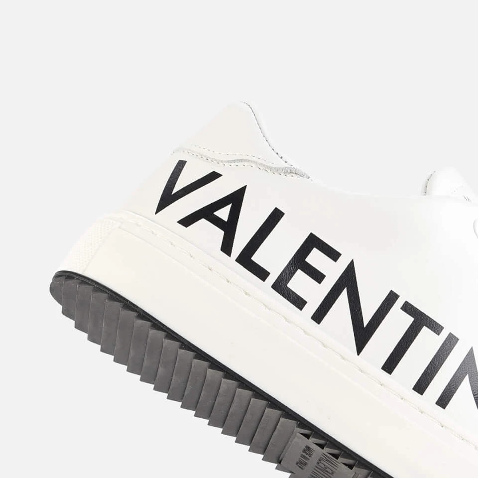 Valentino Men's Leather Cupsole Trainers - White/Black 4 Valentino Men's Leather Cupsole Trainers - White/Black - Image 4