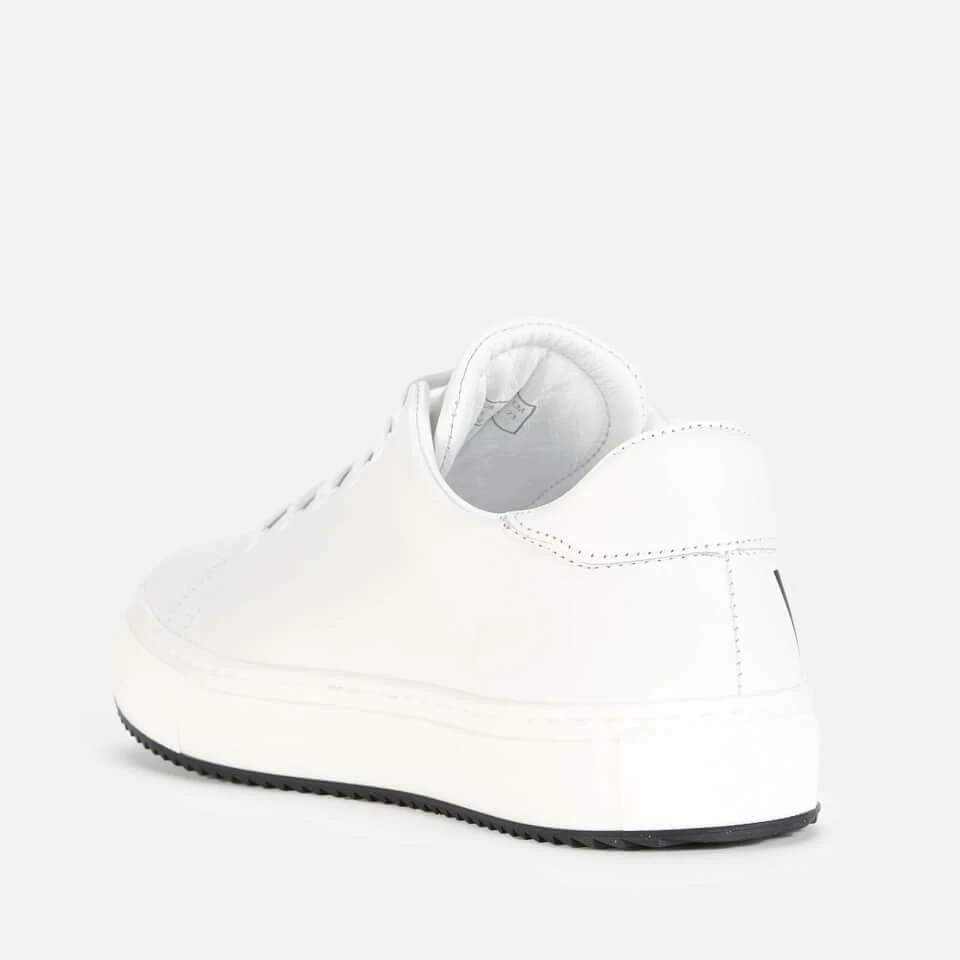 Valentino Men's Leather Cupsole Trainers - White/Black 2 Valentino Men's Leather Cupsole Trainers - White/Black - Image 2