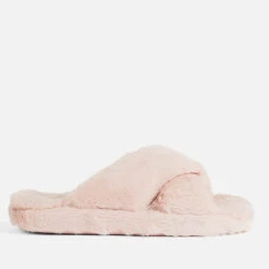 Ted Baker Women's Lopply Cross Front Slippers - Dusky Pink