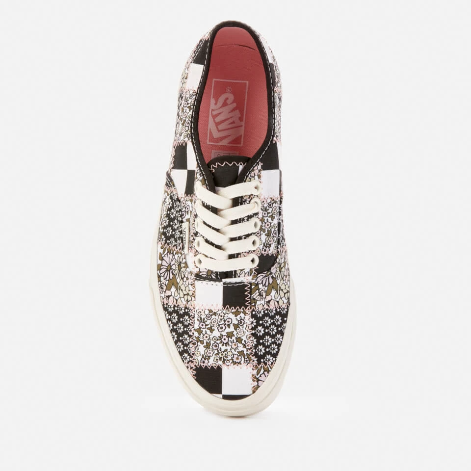 Vans Women's Patchwork Floral Authentic Trainers - Multi/Marshmallow 3 Vans Women's Patchwork Floral Authentic Trainers - Multi/Marshmallow - Image 3