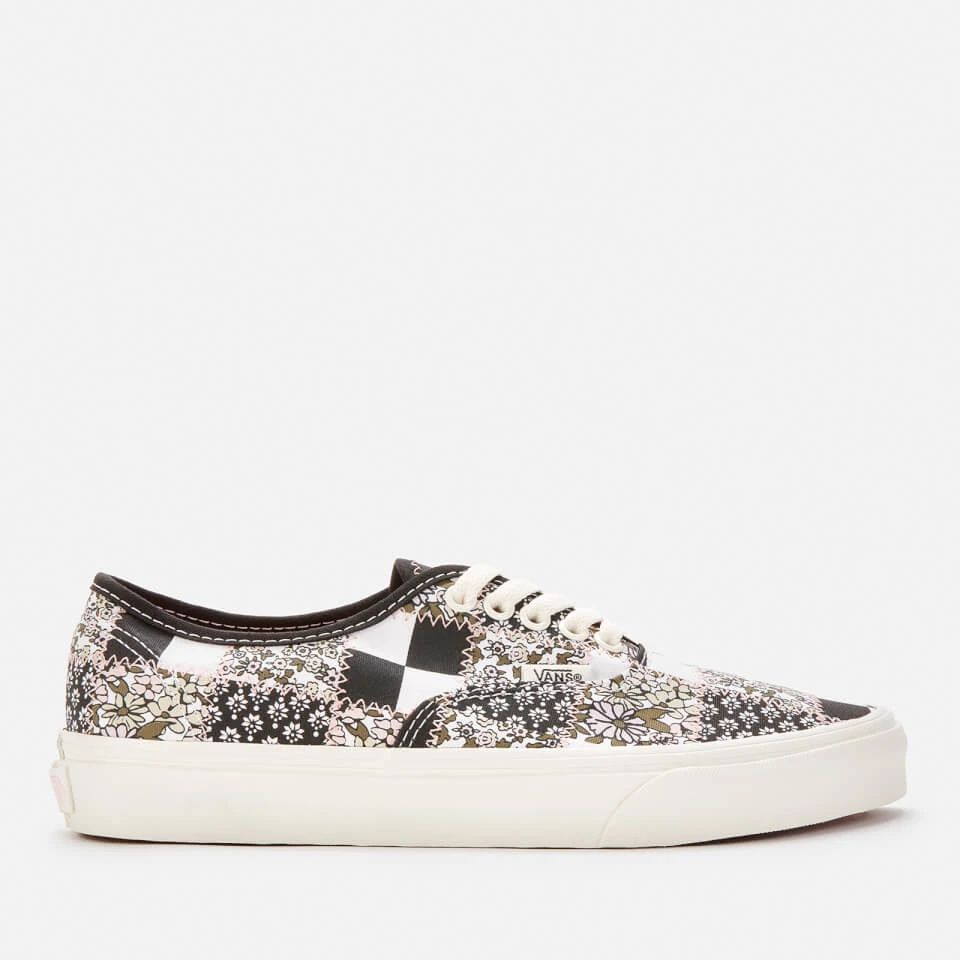 Vans Women's Patchwork Floral Authentic Trainers - Multi/Marshmallow 1 Vans Women's Patchwork Floral Authentic Trainers - Multi/Marshmallow