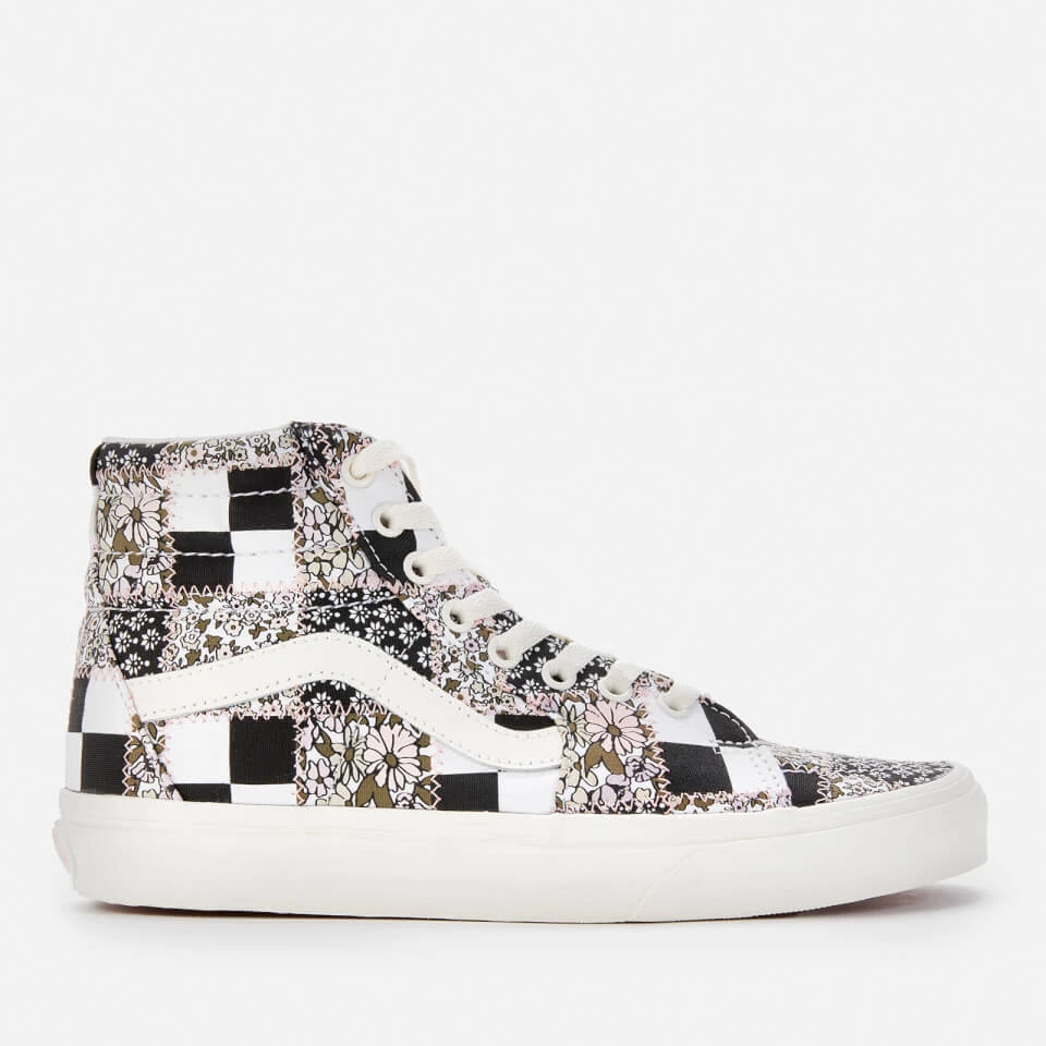 Vans Women's Patchwork Floral Authentic SK8-Hi Trainers - Multi/Marshmallow 1 Vans Women's Patchwork Floral Authentic SK8-Hi Trainers - Multi/Marshmallow