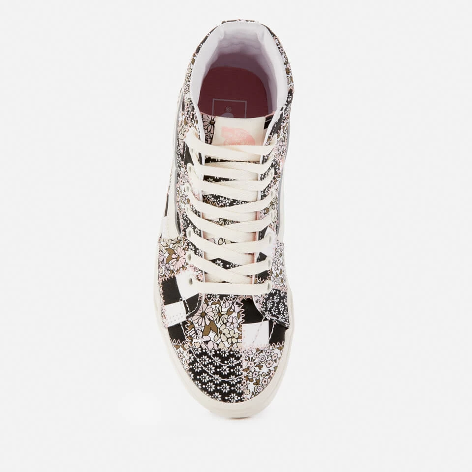 Vans Women's Patchwork Floral Authentic SK8-Hi Trainers - Multi/Marshmallow 3 Vans Women's Patchwork Floral Authentic SK8-Hi Trainers - Multi/Marshmallow - Image 3
