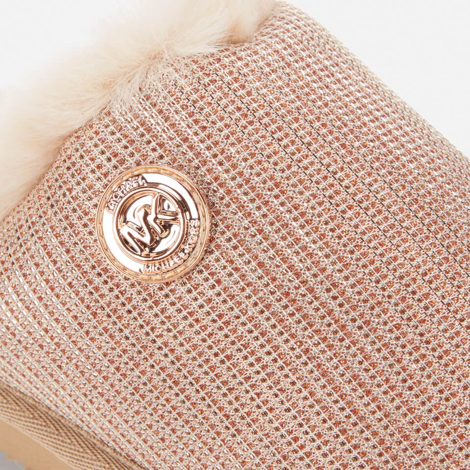 MICHAEL Michael Kors Women's Janis Slippers - Dark Copper 4 MICHAEL Michael Kors Women's Janis Slippers - Dark Copper - Image 4