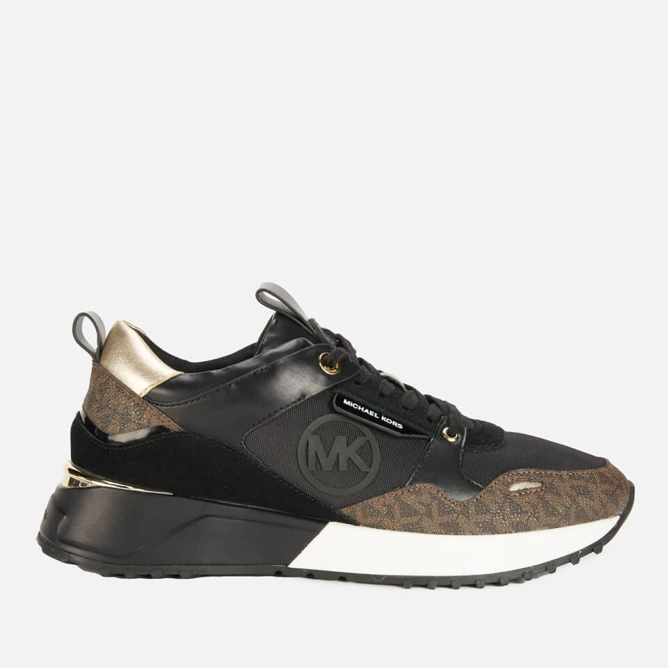 MICHAEL Michael Kors Women's Theo Running Style Trainers - Black 1 MICHAEL Michael Kors Women's Theo Running Style Trainers - Black