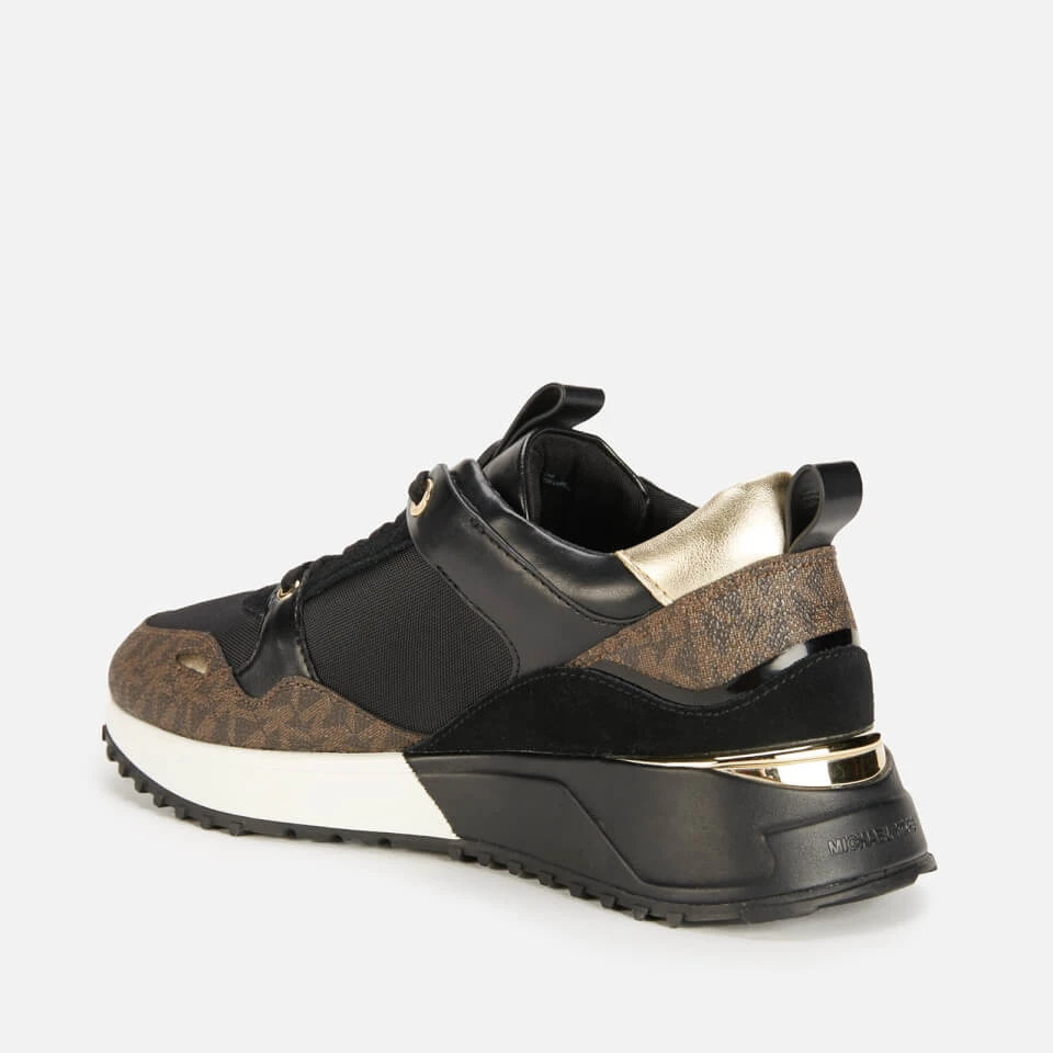 MICHAEL Michael Kors Women's Theo Running Style Trainers - Black 2 MICHAEL Michael Kors Women's Theo Running Style Trainers - Black - Image 2