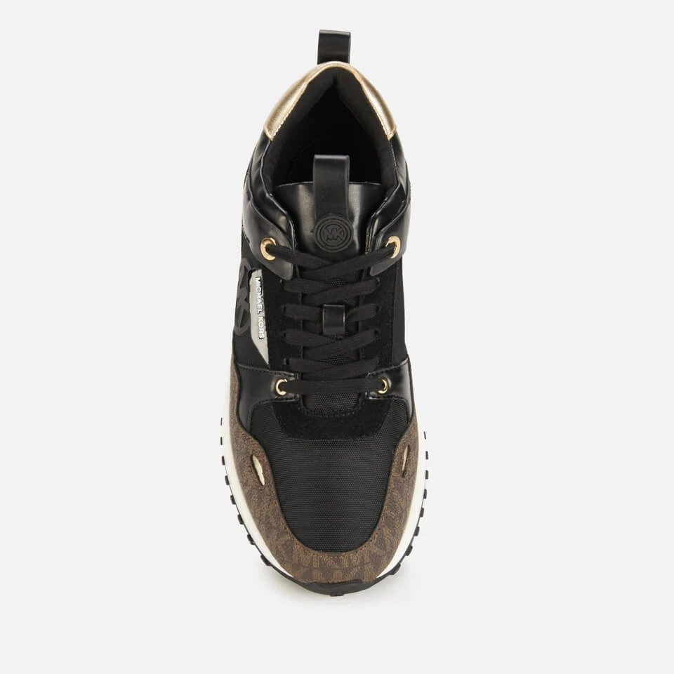 MICHAEL Michael Kors Women's Theo Running Style Trainers - Black 3 MICHAEL Michael Kors Women's Theo Running Style Trainers - Black - Image 3