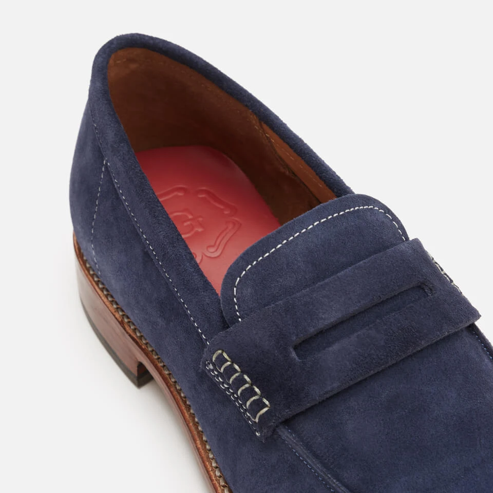 Grenson Men's Jago Suede Loafers - Navy 4 Grenson Men's Jago Suede Loafers - Navy - Image 4