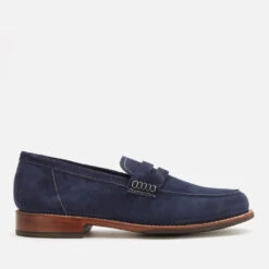 Grenson Men's Jago Suede Loafers - Navy