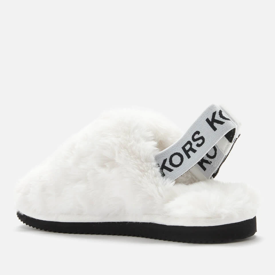 MICHAEL Michael Kors Women's Elsie Slippers - Optic White 2 MICHAEL Michael Kors Women's Elsie Slippers - Optic White - Image 2