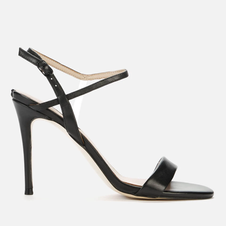 Guess Women's Kabelle Leather Heeled Sandals - Black 1 Guess Women's Kabelle Leather Heeled Sandals - Black