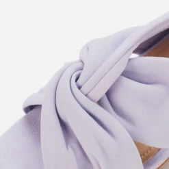 Guess Women's Daiva Suede Heeled Mules - Lilac -Vans Shoes Shop 13438972 8164932949706757