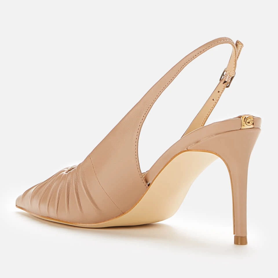 Guess Women's Amena Leather Sling Back Court Shoes - Taupe 3 Guess Women's Amena Leather Sling Back Court Shoes - Taupe - Image 3
