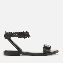 Melissa X Viktor And Rolf Women's Blossom Wave Sandals - Black