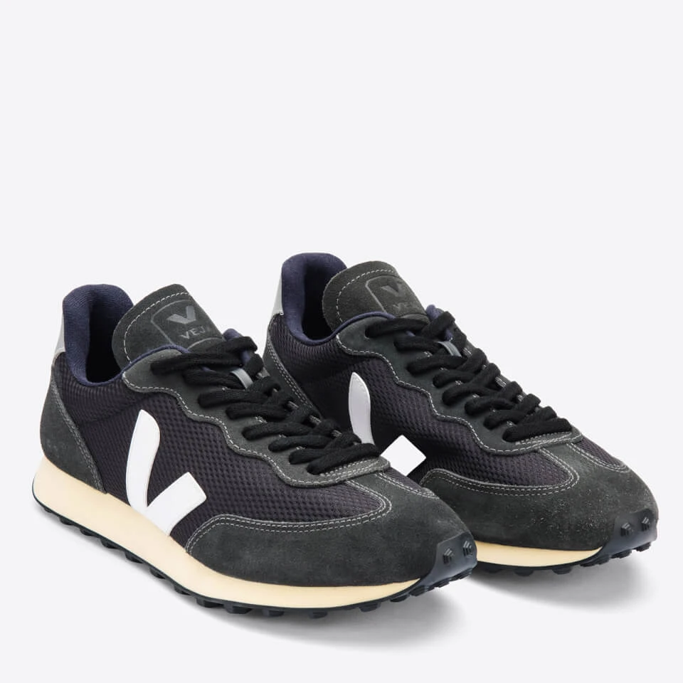 Veja Women's Rio Branco Mesh Running Style Trainers - Black/White/Oxford Grey 3 Veja Women's Rio Branco Mesh Running Style Trainers - Black/White/Oxford Grey - Image 3