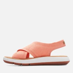 Clarks Women's Jemsa Dash Cross Sandals - Light Coral -Vans Shoes Shop 13452808 8654951382192067