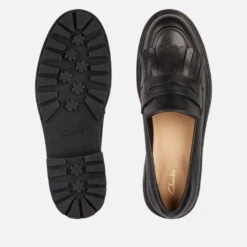 Clarks Women's Orinococ 2 Leather Loafers - Black -Vans Shoes Shop 13452885 5915025759596400