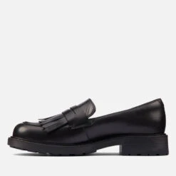 Clarks Women's Orinococ 2 Leather Loafers - Black -Vans Shoes Shop 13452885 9205025759073860