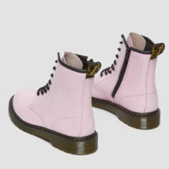 Dr. Martens Youth 1460 Patent Lamper Boots - Pale Pink -Vans Shoes Shop 13454443 6684940425830318