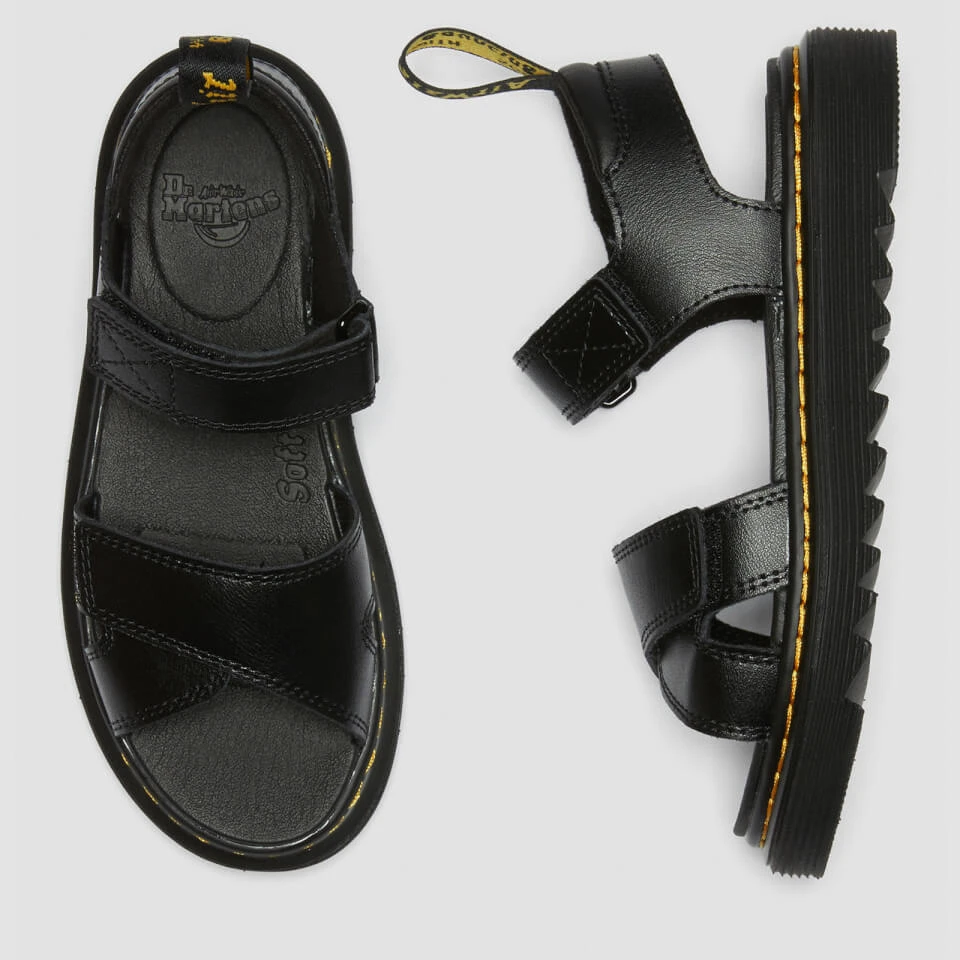 Dr. Martens Kids' Vossie Lamper Sandal - Black 8 Dr. Martens Kids' Vossie Lamper Sandal - Black - Image 8
